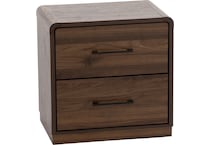 ashy brown two drawer   