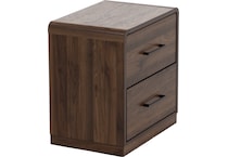 ashy brown two drawer   