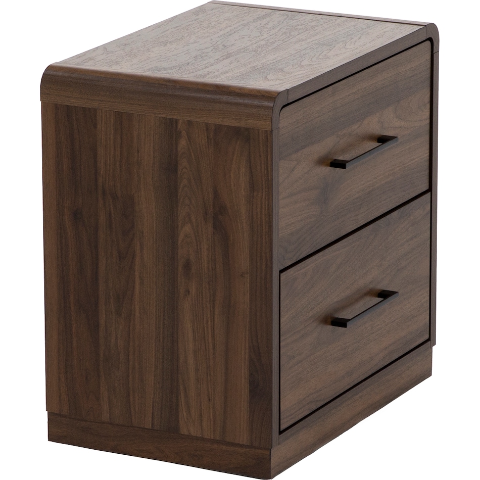 ashy brown two drawer   