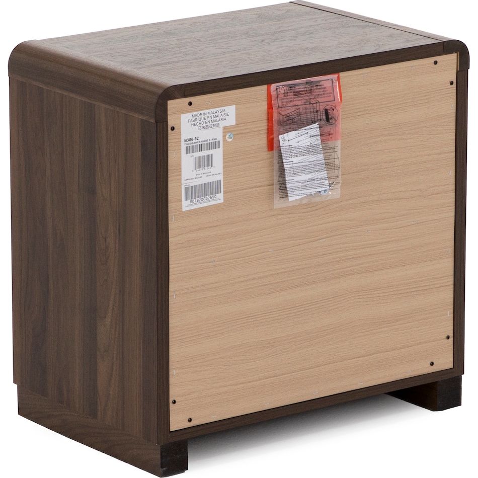 ashy brown two drawer   