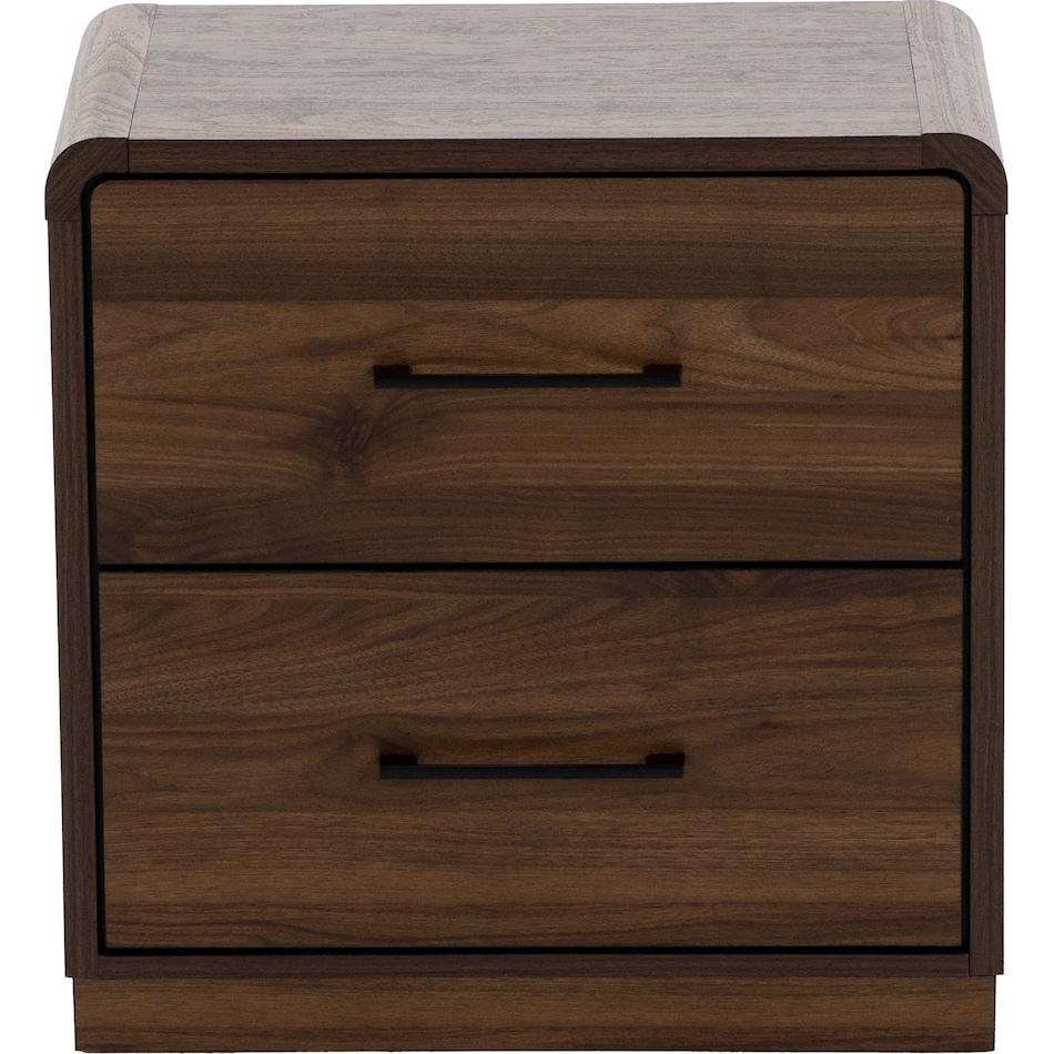 ashy brown two drawer   