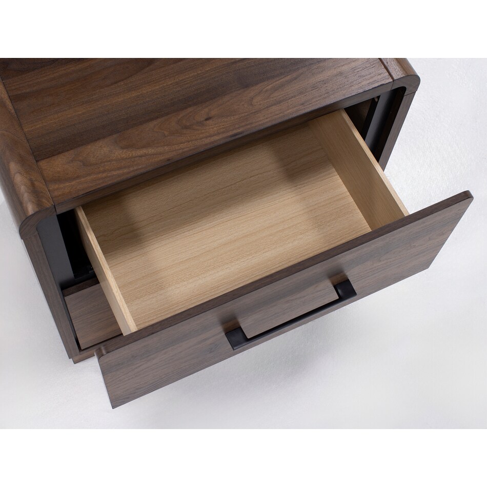 ashy brown two drawer   