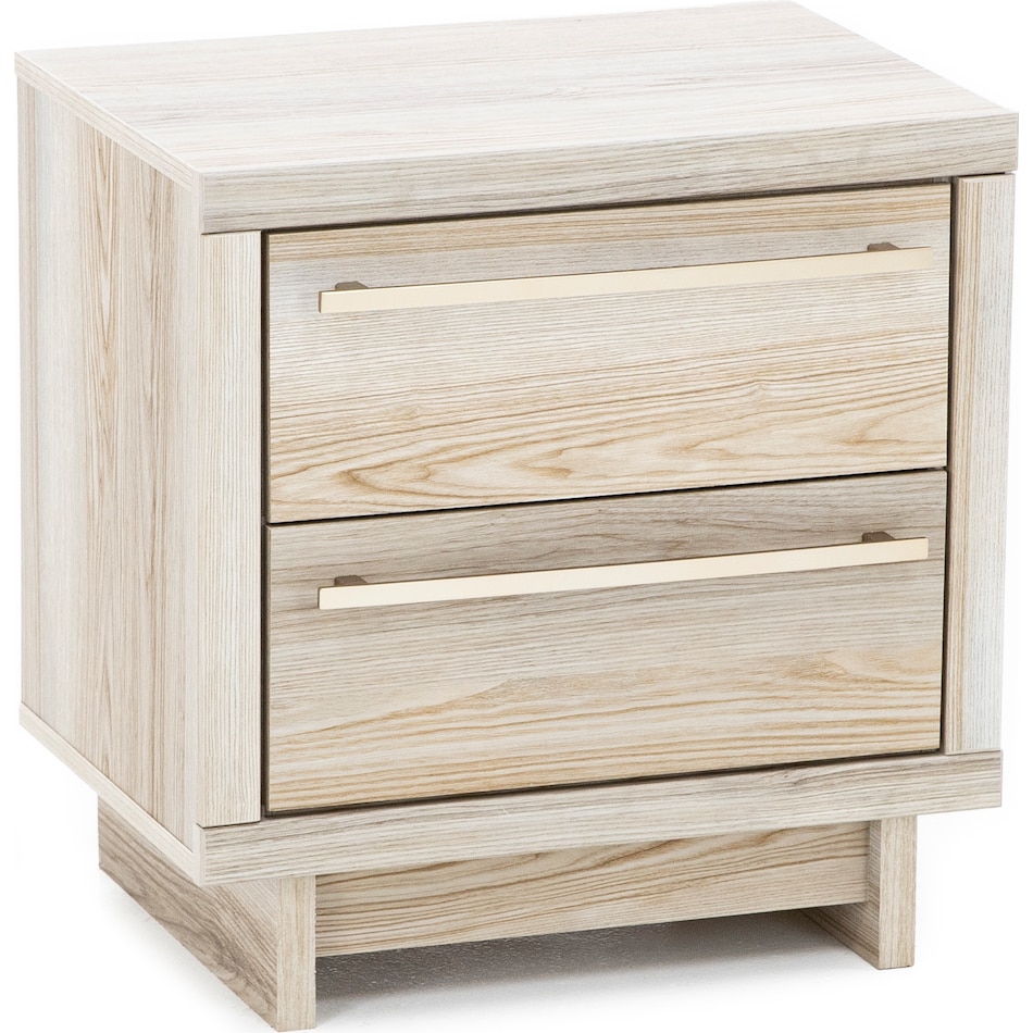 ashy brown two drawer   