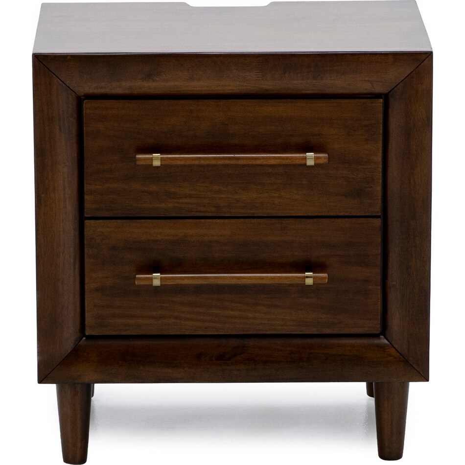 ashy brown two drawer   