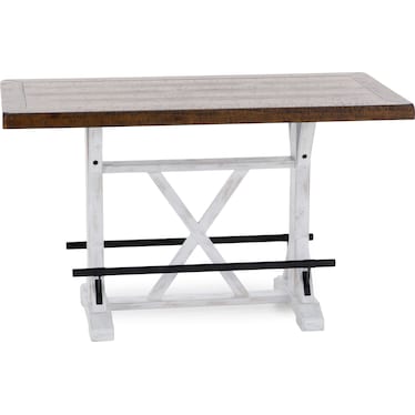 Pine Ridge 60" Counter Table, White