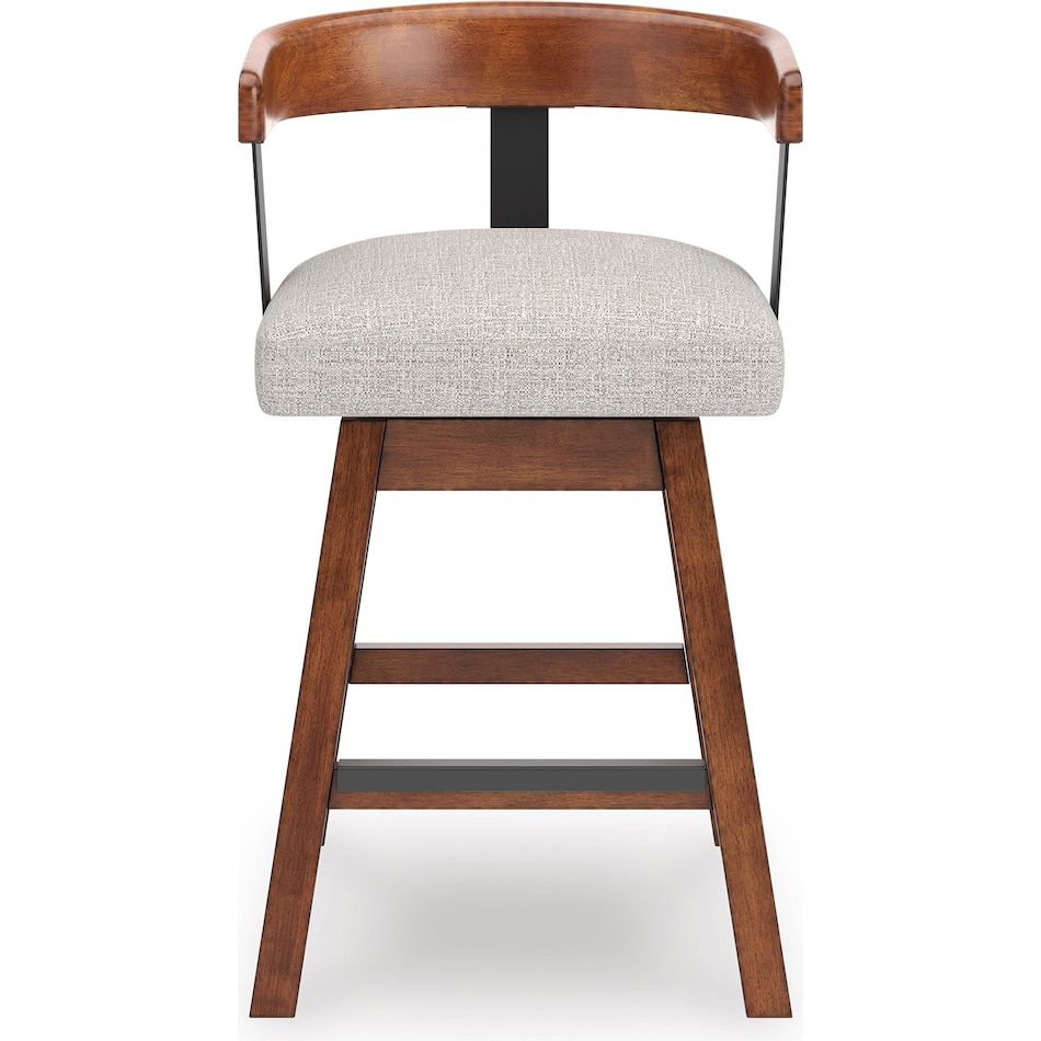 ashy burnished brown   oatmeal inch & over bar seat stool   