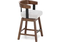 ashy burnished brown   oatmeal inch & over bar seat stool   