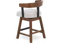 ashy burnished brown   oatmeal inch & over bar seat stool   