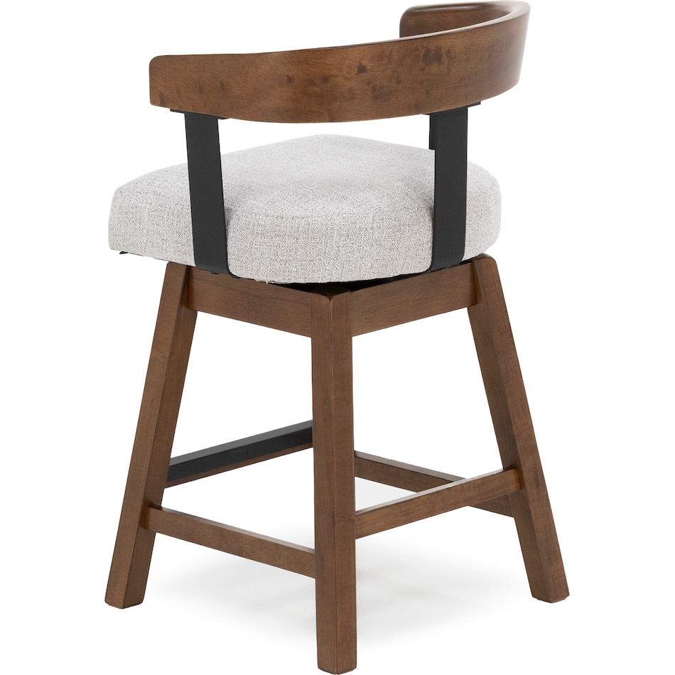 ashy burnished brown   oatmeal inch & over bar seat stool   