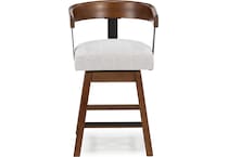 ashy burnished brown   oatmeal inch & over bar seat stool   