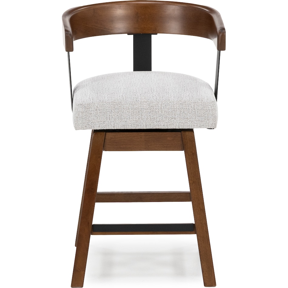 ashy burnished brown   oatmeal inch & over bar seat stool   