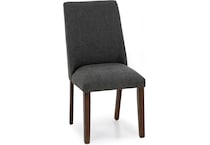 ashy charcoal polyester inch standard seat height side chair   
