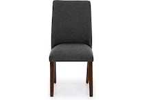 ashy charcoal polyester inch standard seat height side chair   