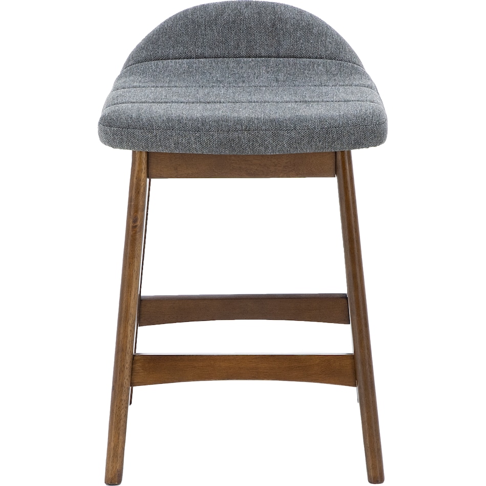 ashy charcoal polyester  inchcounter seat height stool   