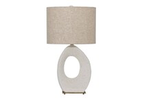 ashy cream table lamp   