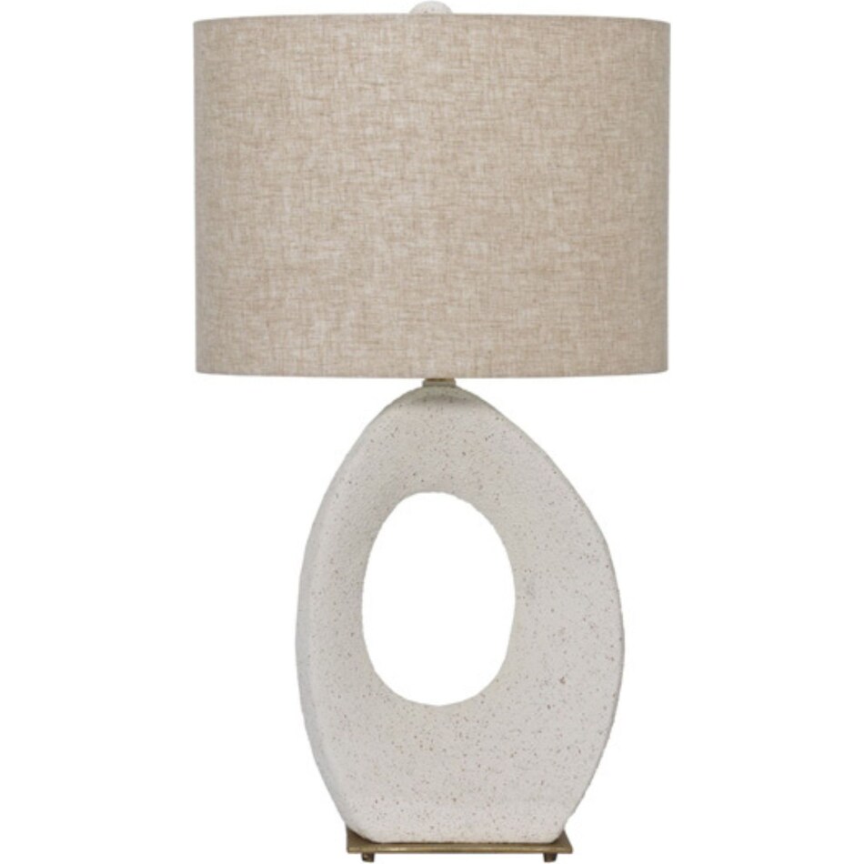 ashy cream table lamp   