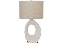 ashy cream table lamp   