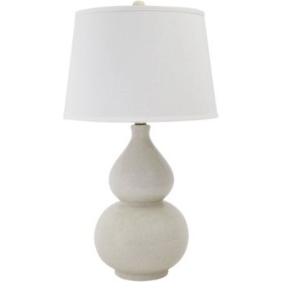 ashy cream table lamp   