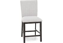 ashy dark grayish brown   light grey inch & over bar seat stool   