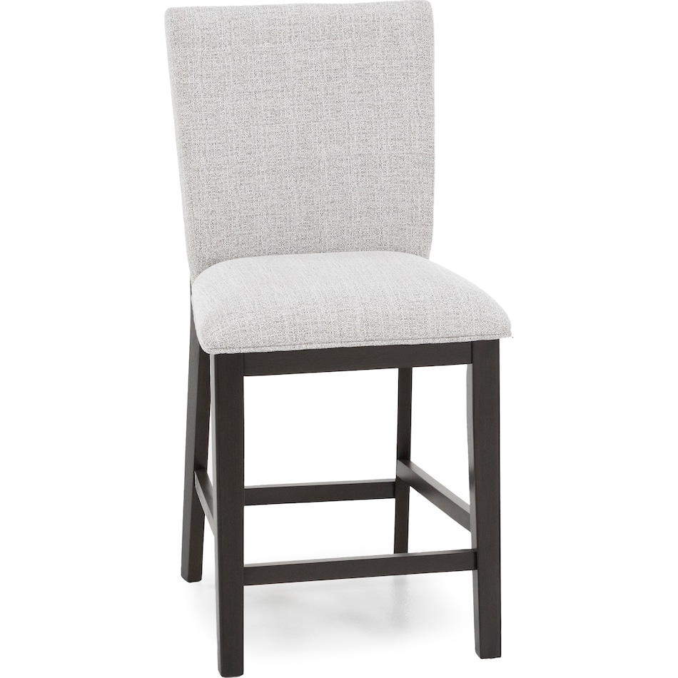 ashy dark grayish brown   light grey inch & over bar seat stool   