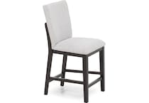 ashy dark grayish brown   light grey inch & over bar seat stool   