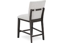 ashy dark grayish brown   light grey inch & over bar seat stool   