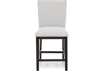 ashy dark grayish brown   light grey inch & over bar seat stool   