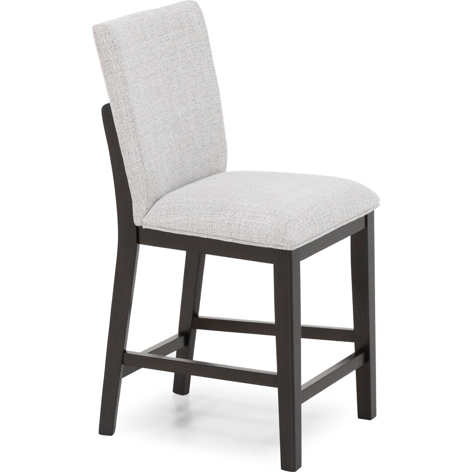 ashy dark grayish brown   light grey inch & over bar seat stool   
