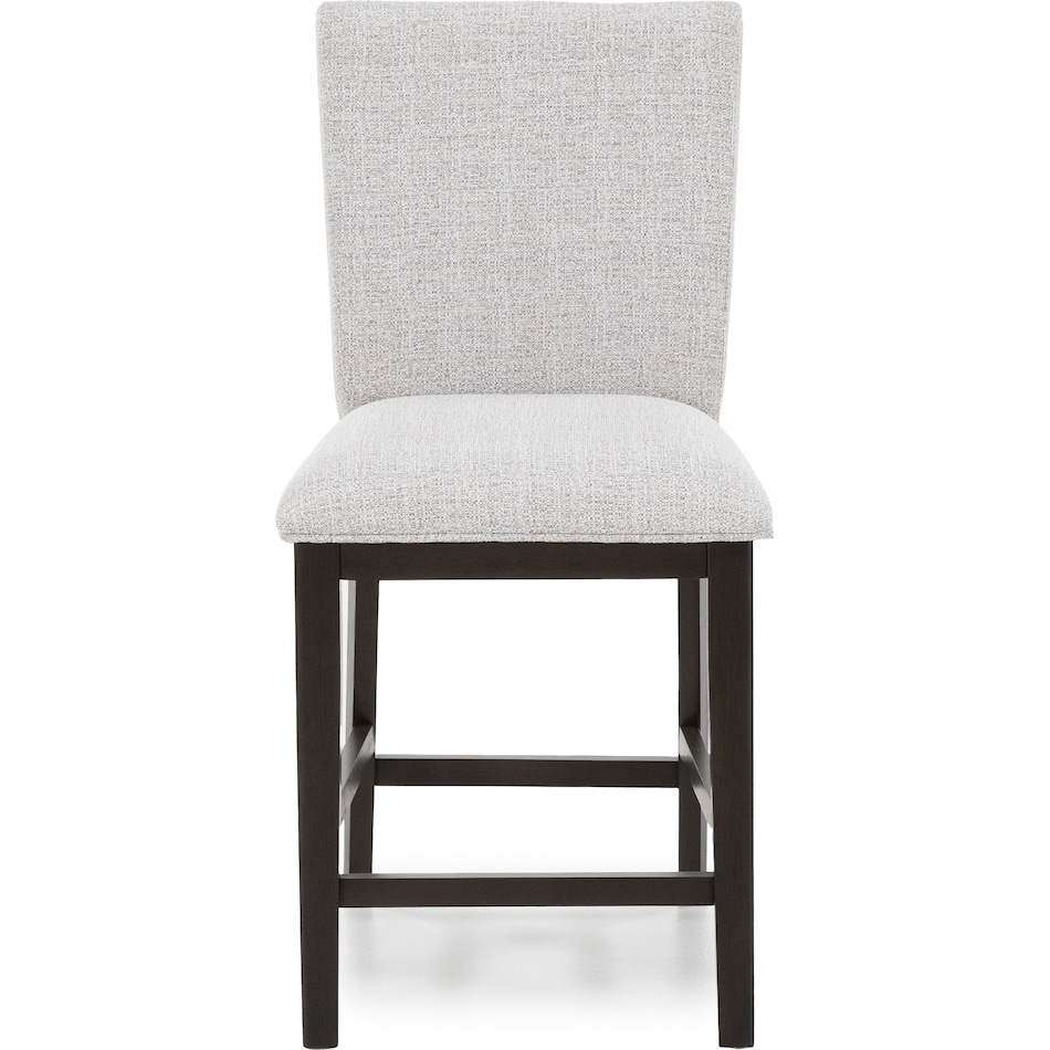 ashy dark grayish brown   light grey inch & over bar seat stool   