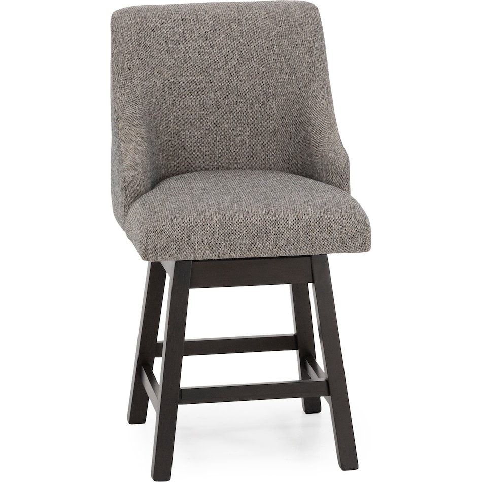 ashy dark grayish brown   grey inch & over bar seat stool   