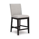 ashy dark grayish brown   light grey inch & over bar seat stool   