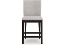 ashy dark grayish brown   light grey inch & over bar seat stool   
