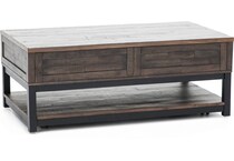 ashy distressed cocktail table   
