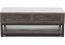 ashy distressed cocktail table   