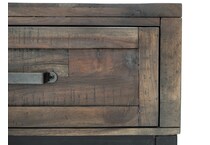 ashy distressed end table   