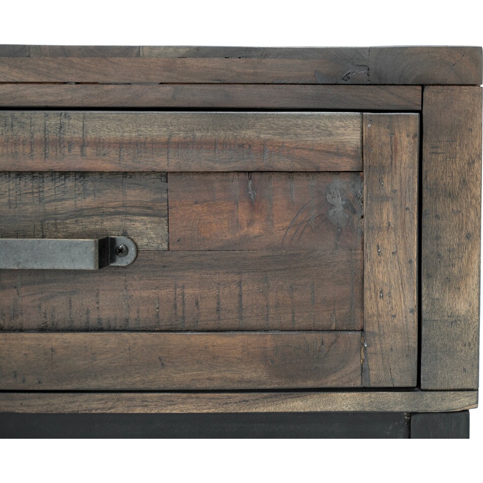 ashy distressed end table   
