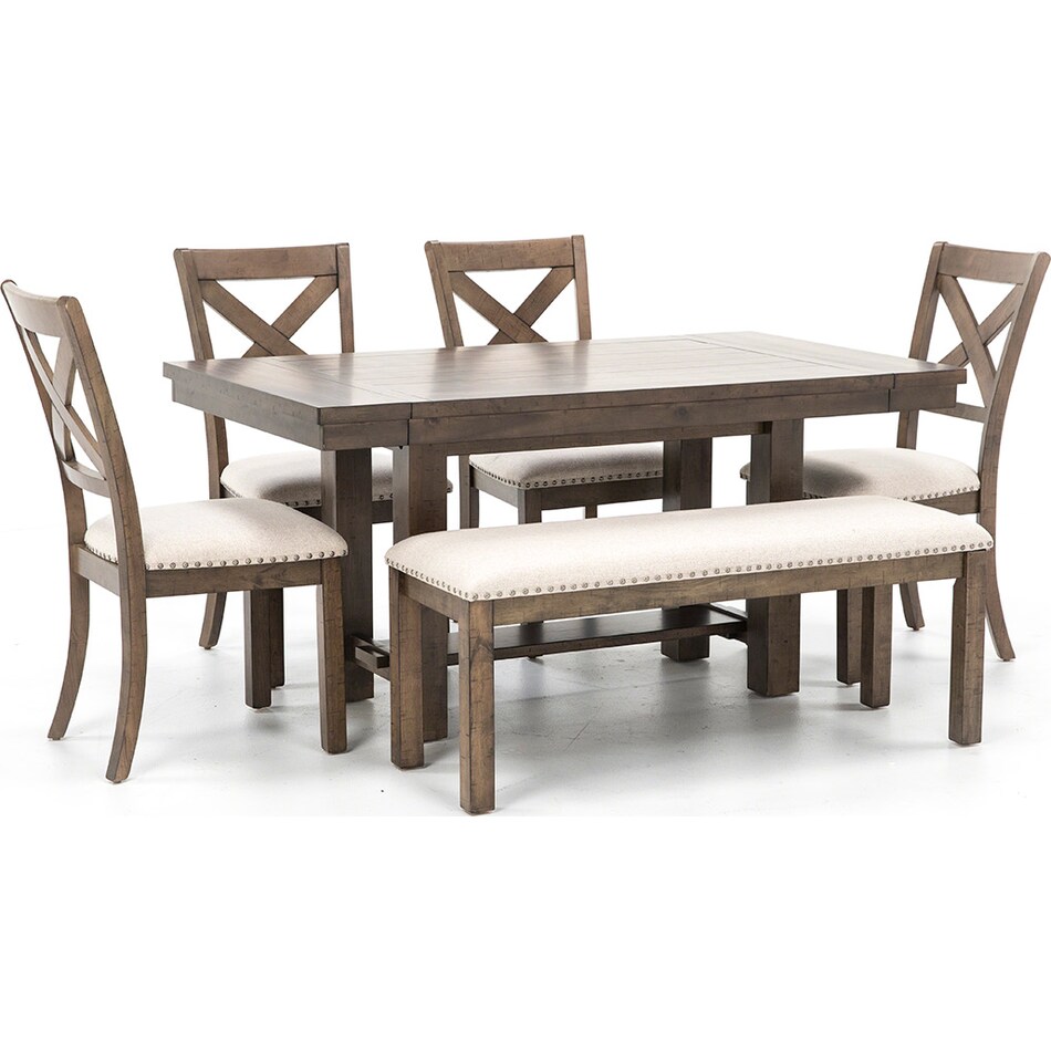 ashy distressed standard height rectangle pk  