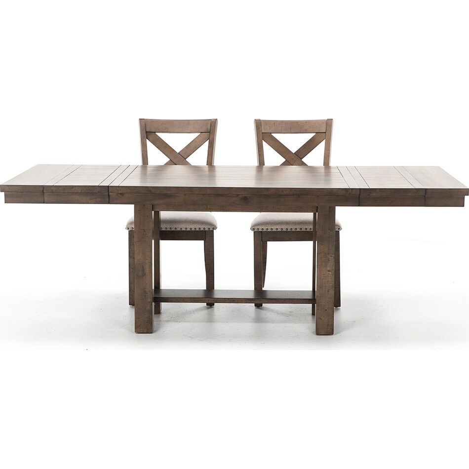 ashy distressed standard height rectangle pk  