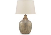 ashy gold table lamp   