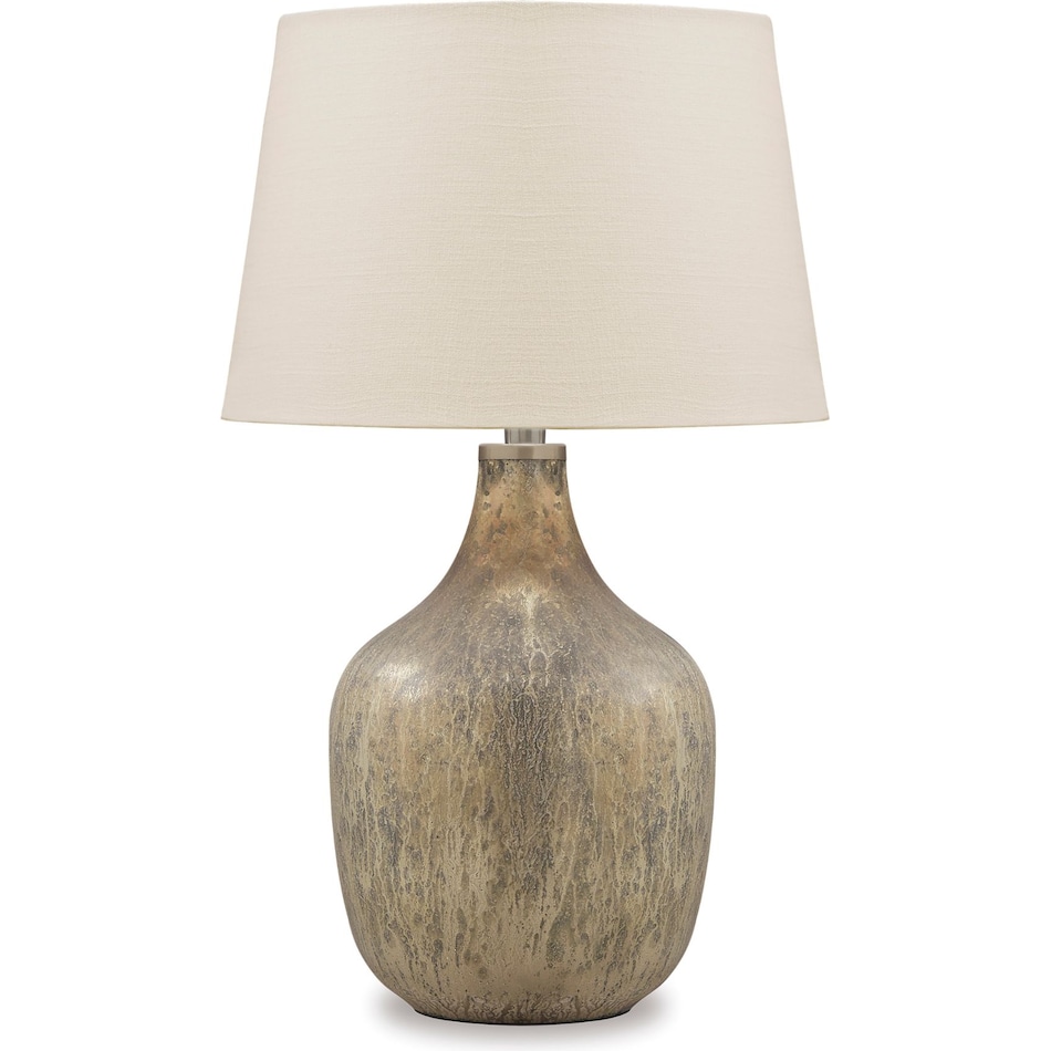 ashy gold table lamp   