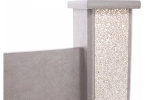 ashy gray   replicated leather grain queen bed package qpk  