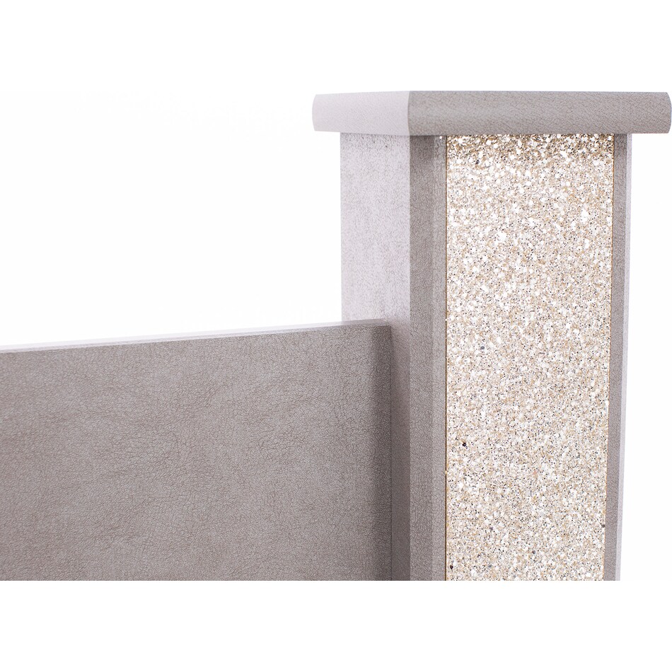 ashy gray   replicated leather grain queen bed package qpk  