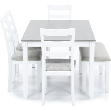 6PC DINING SET (ONE BOX)