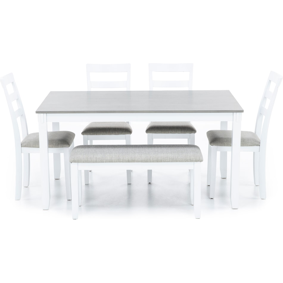 ashy gray white   light gray  polyester inch standard height rectangle   
