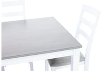 ashy gray white   light gray  polyester inch standard height rectangle   