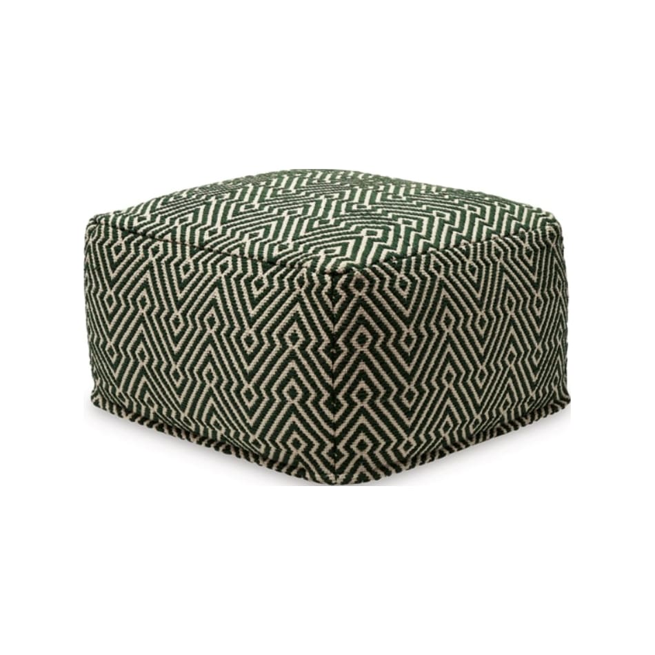 ashy green pouf   