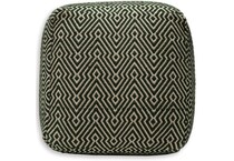 ashy green pouf   