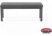 ashy grey inch standard seat height bench  image   