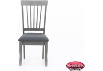 ashy grey inch standard seat height side chair  image   