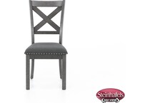 ashy grey inch standard seat height side chair  image   